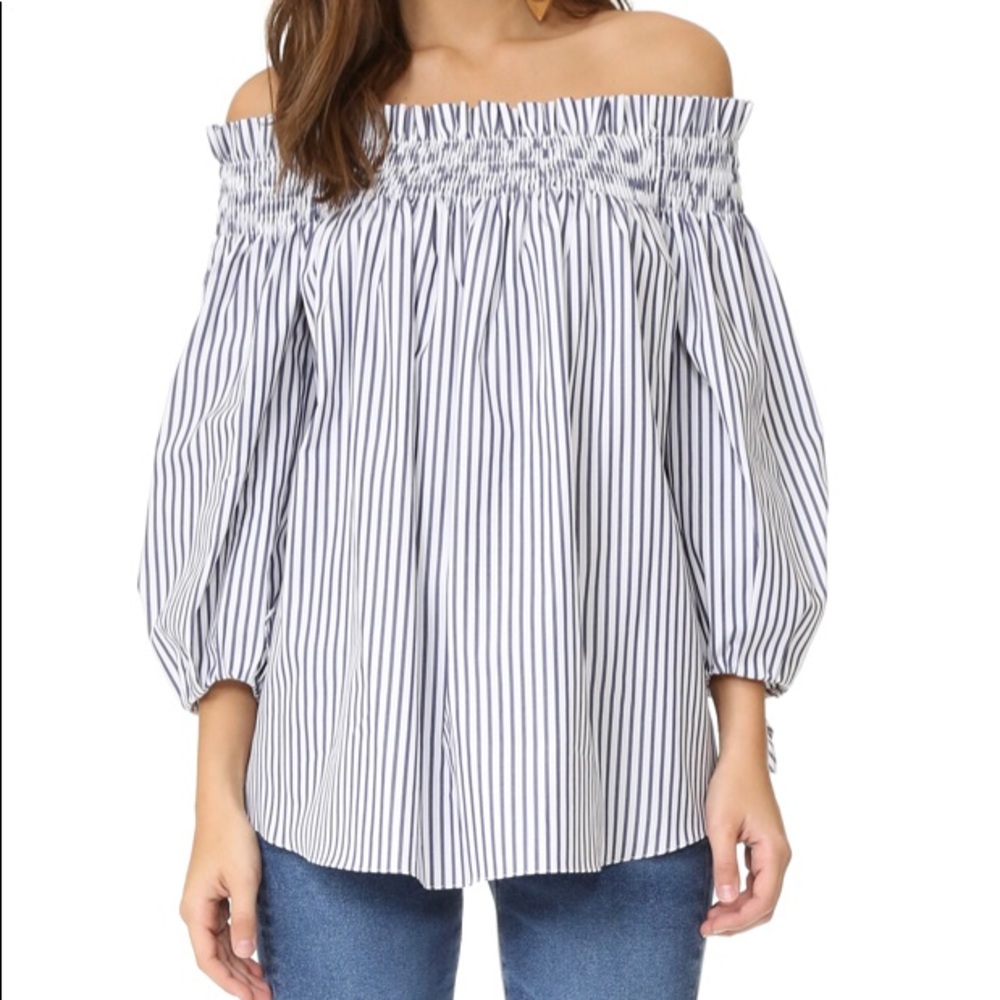 High end off the shoulder blouse